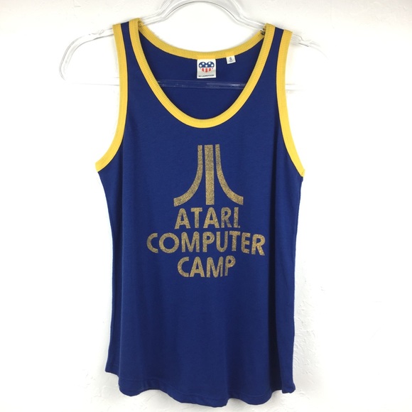 NWOT Junkfood Blue & Yellow Atari Graphic Tank - Picture 2 of 5